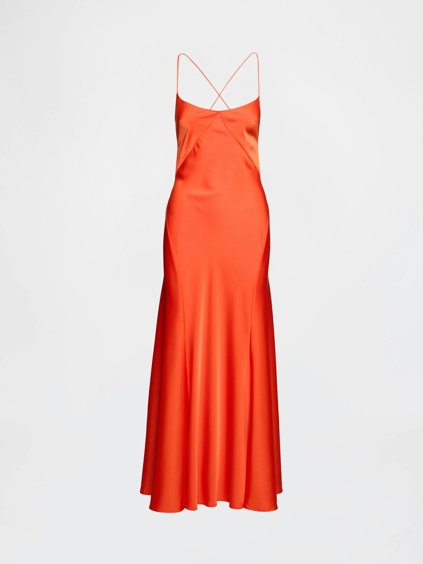 Perfect Satin Slip In Orange Pop