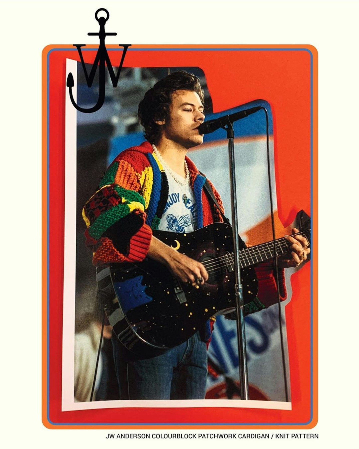 harry styles jw Anderson cardigan pattern