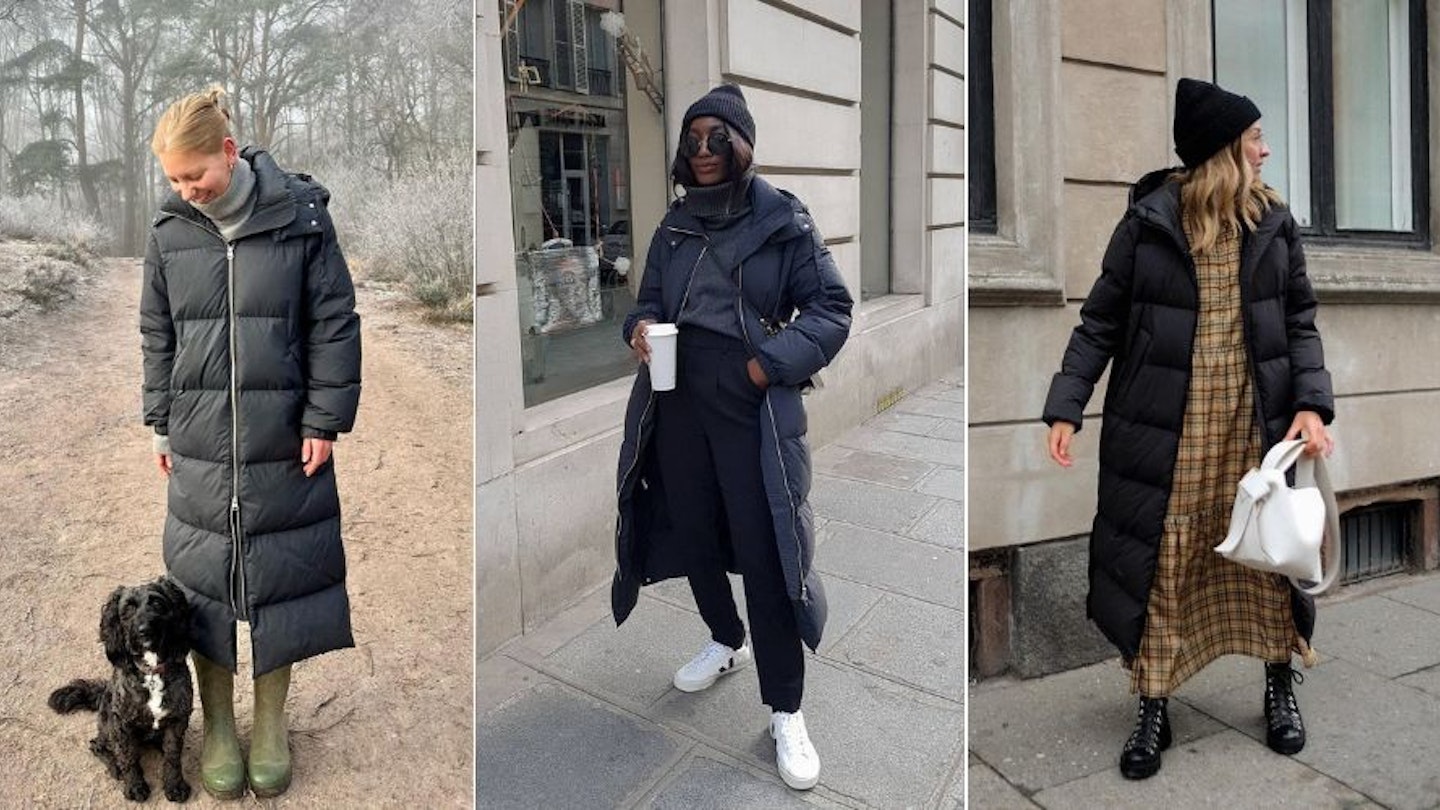 Arket Long Down Puffer Coat Hero Image