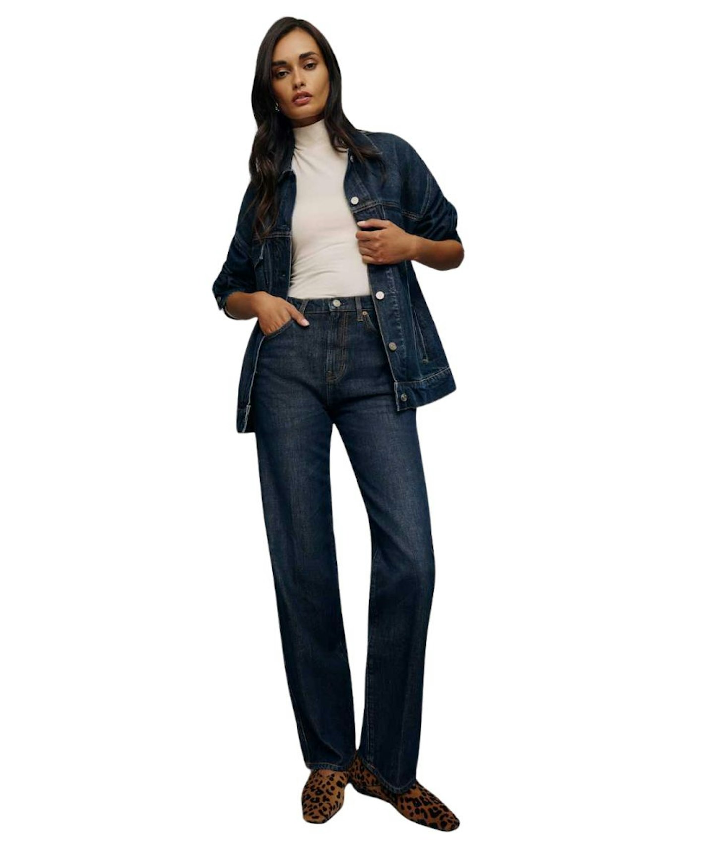 Reformation, Val 90s Mid Rise Straight Jeans