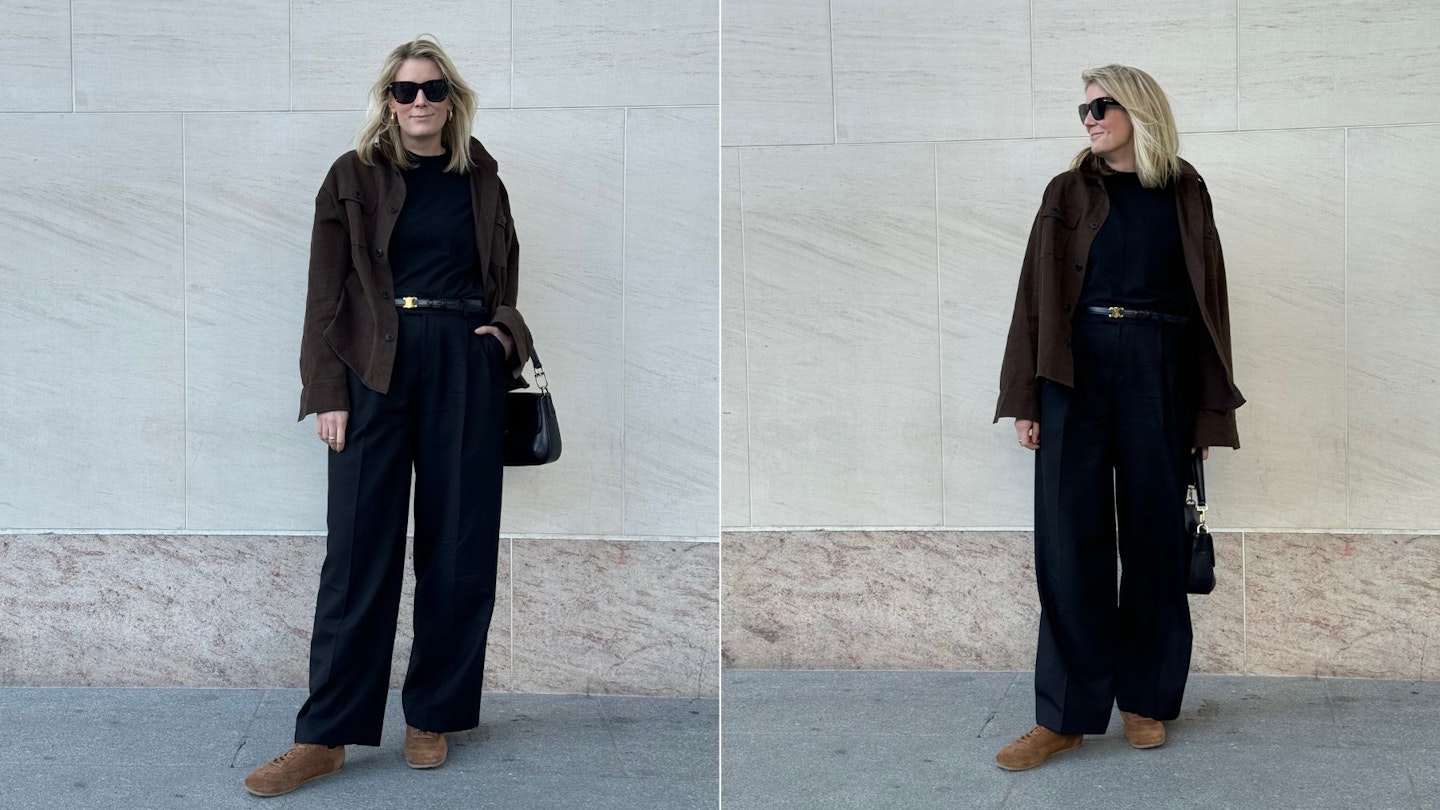 Cos minimal suede trainers