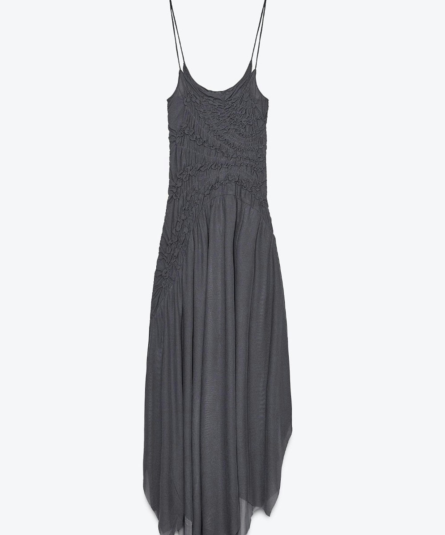 Asymmetric Dress With Gathering