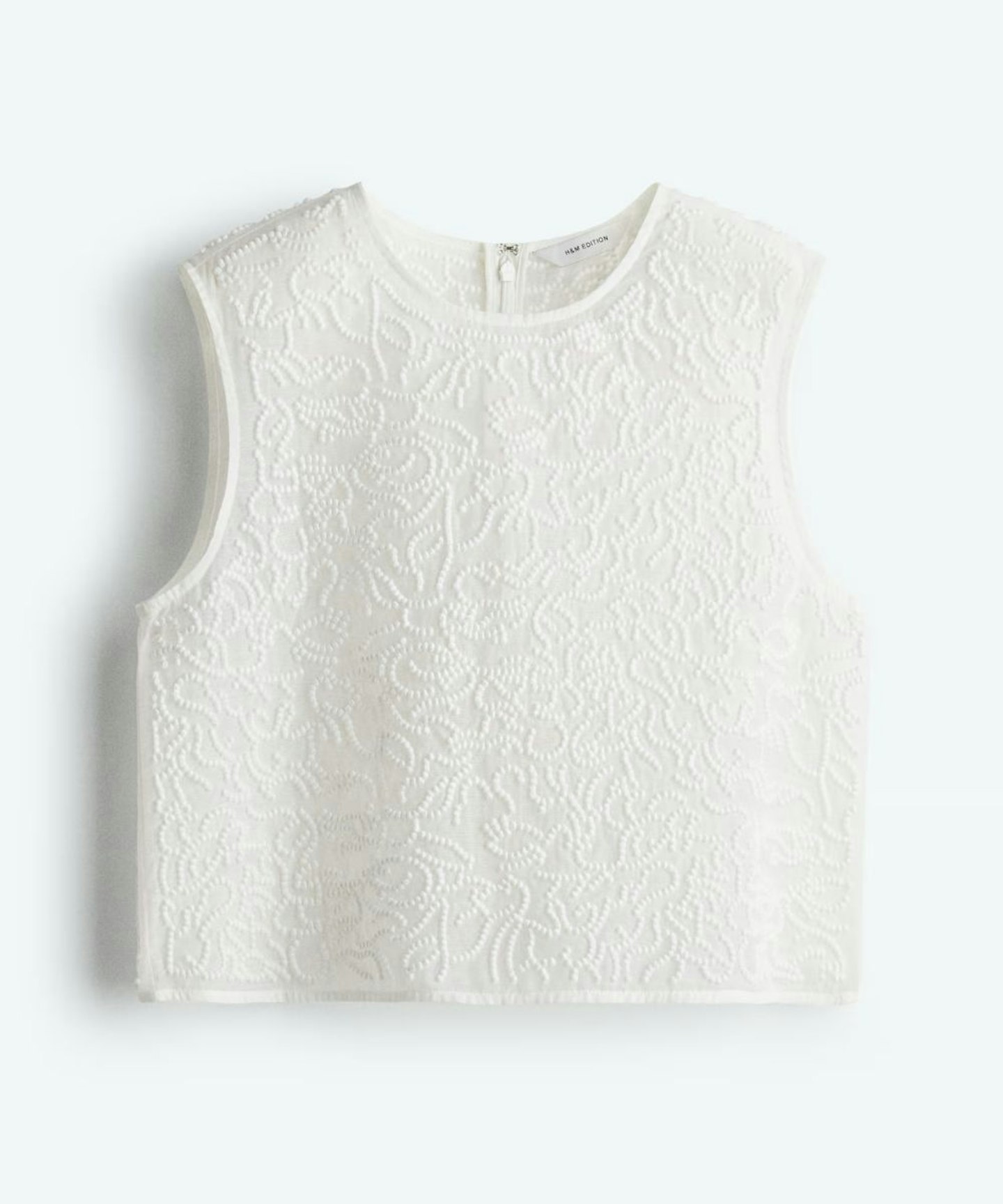 Sheer Embroidered Top