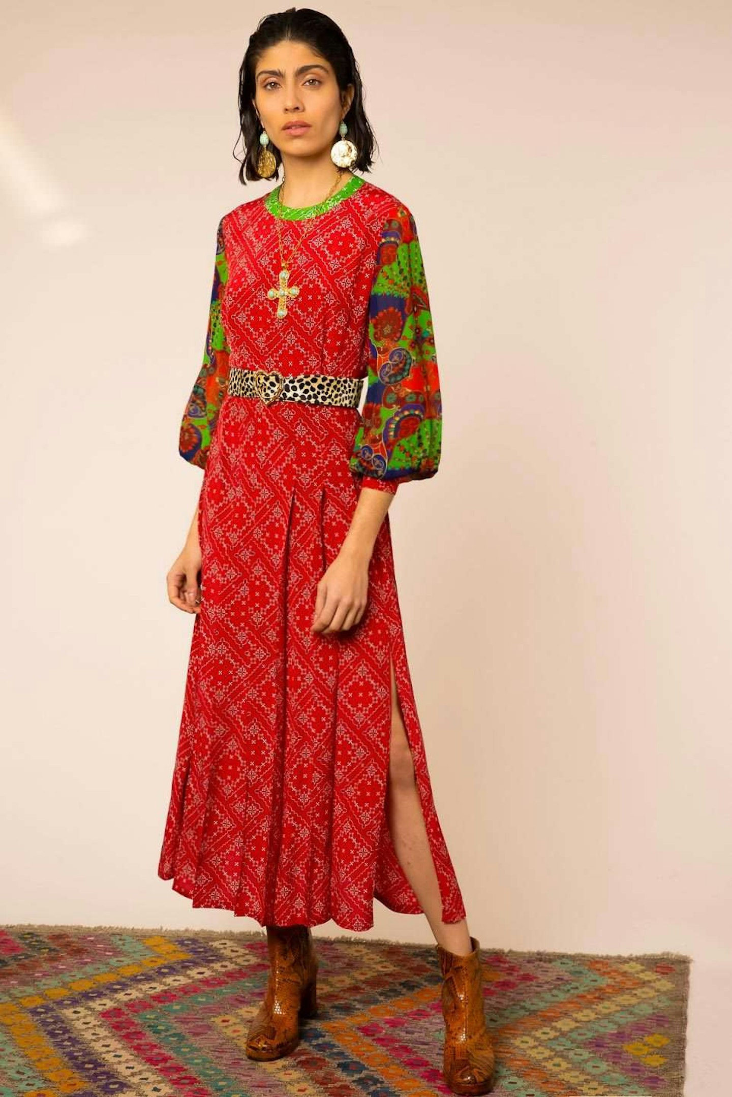 Rixo, Patchwork Dress, £325