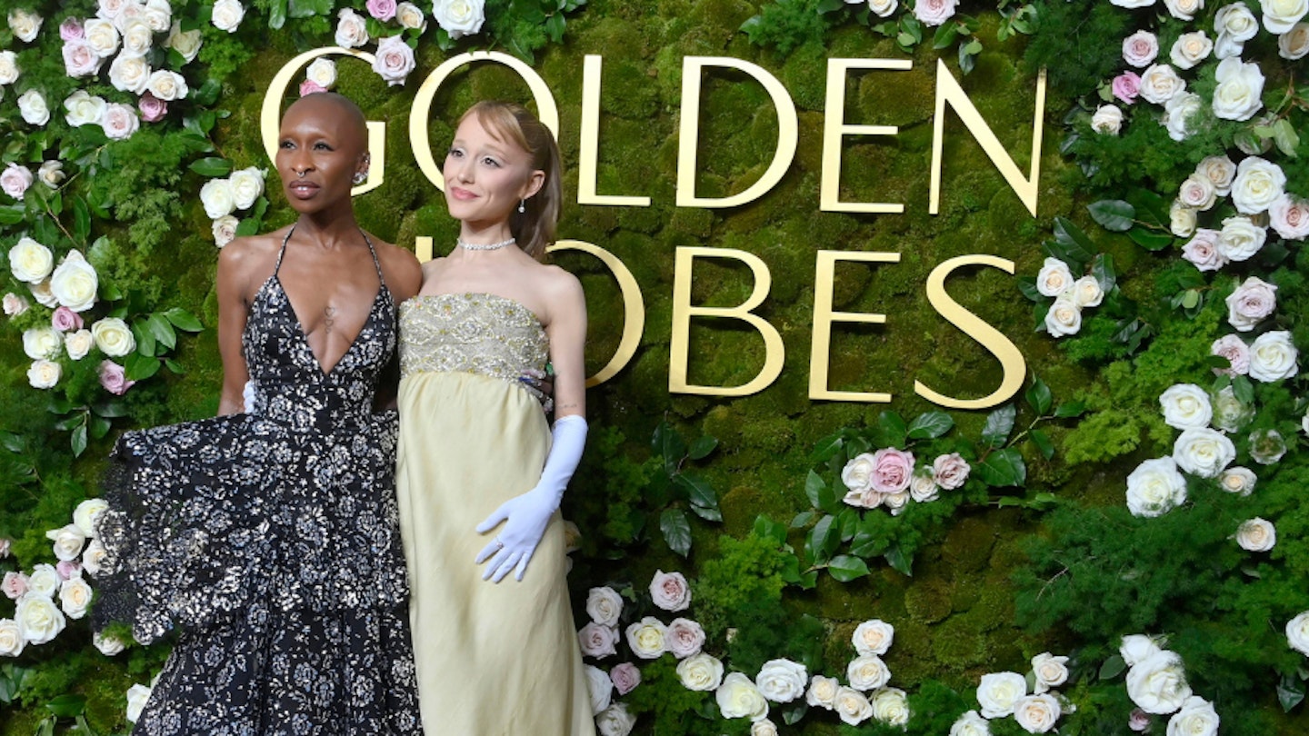 Ariana Grande Cynthia Erivo Golden Globes 2025