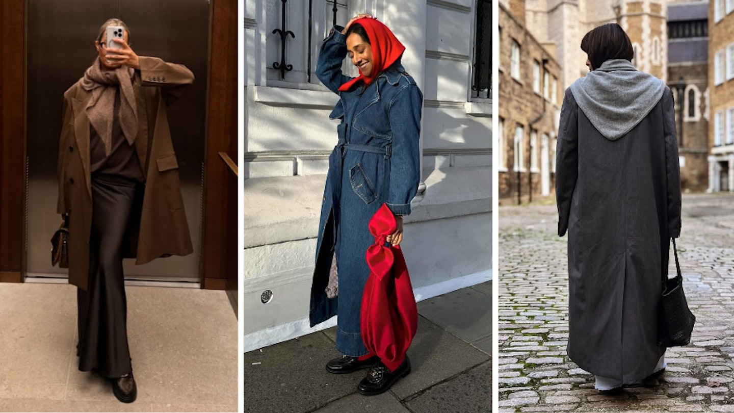 Absolutely Everyone I Follow Is Wearing One Of These Triangle Scarves, Including Hailey Bieber