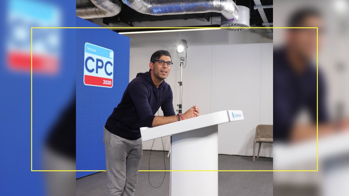 Rishi Sunak Grey jogging bottoms