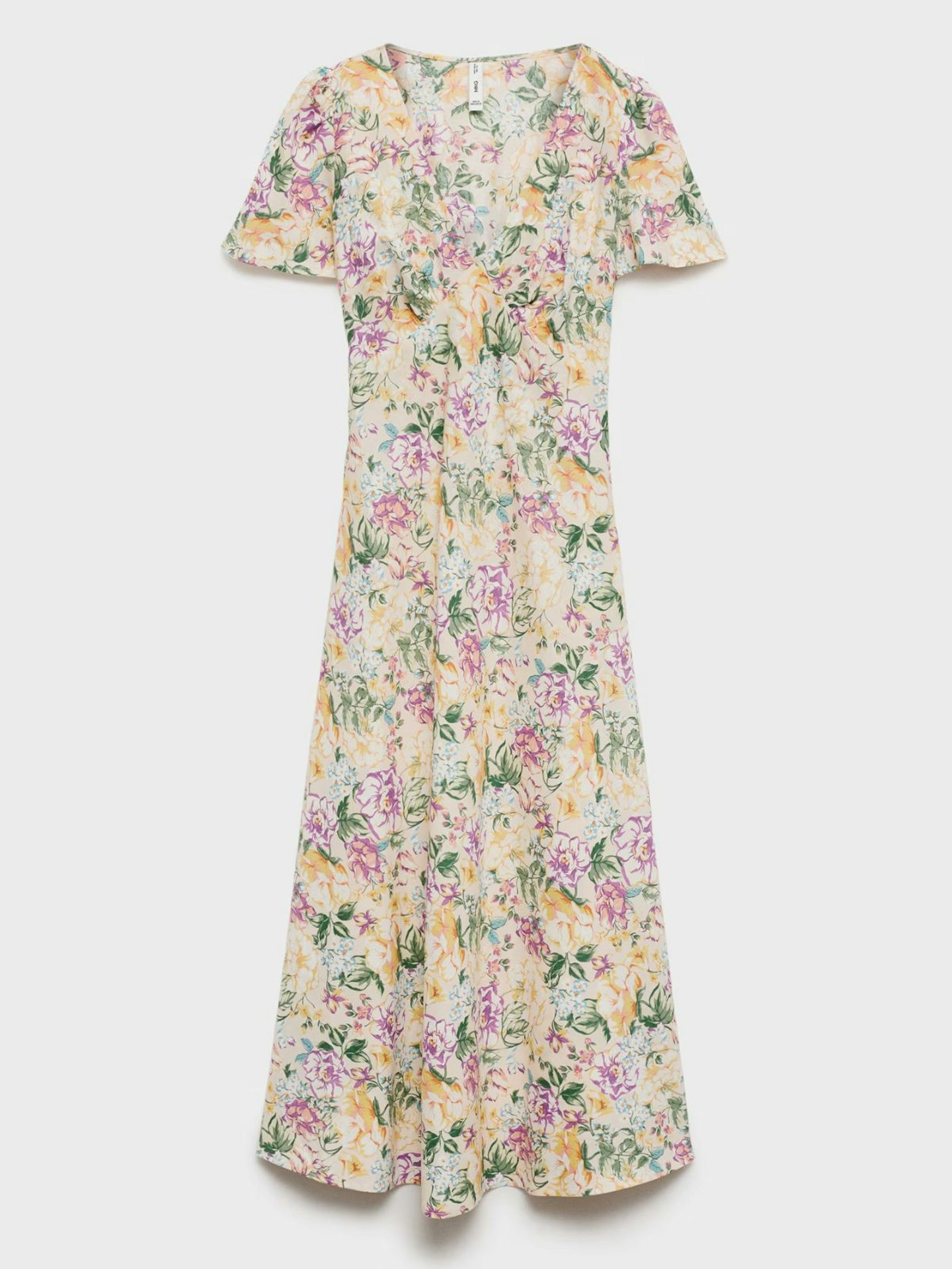 Floral Linen-Blend Dress