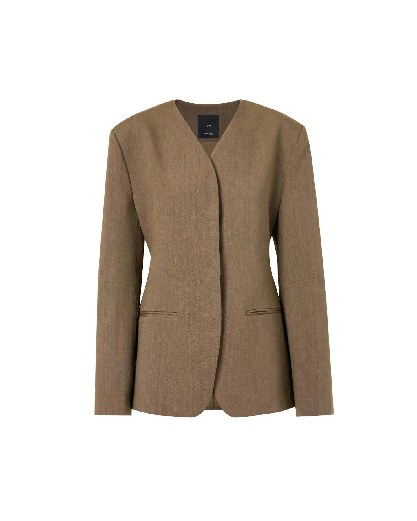 Mango, Seamless Linen Suit Jacket