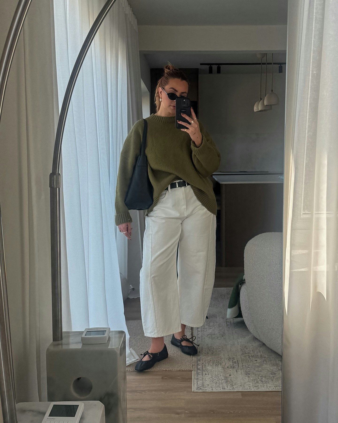 M&S bow flat ballet pumps