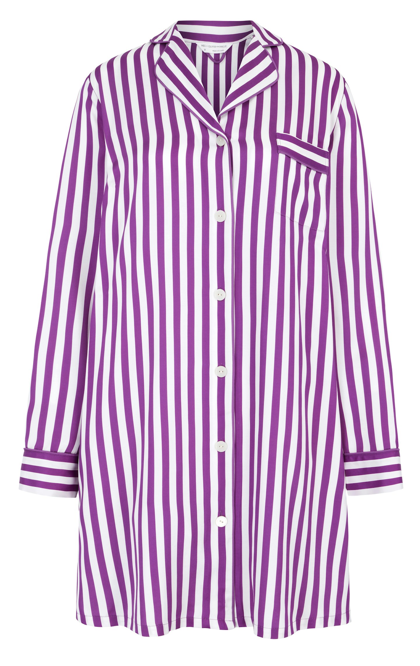 Stripe Satin Nightshirt