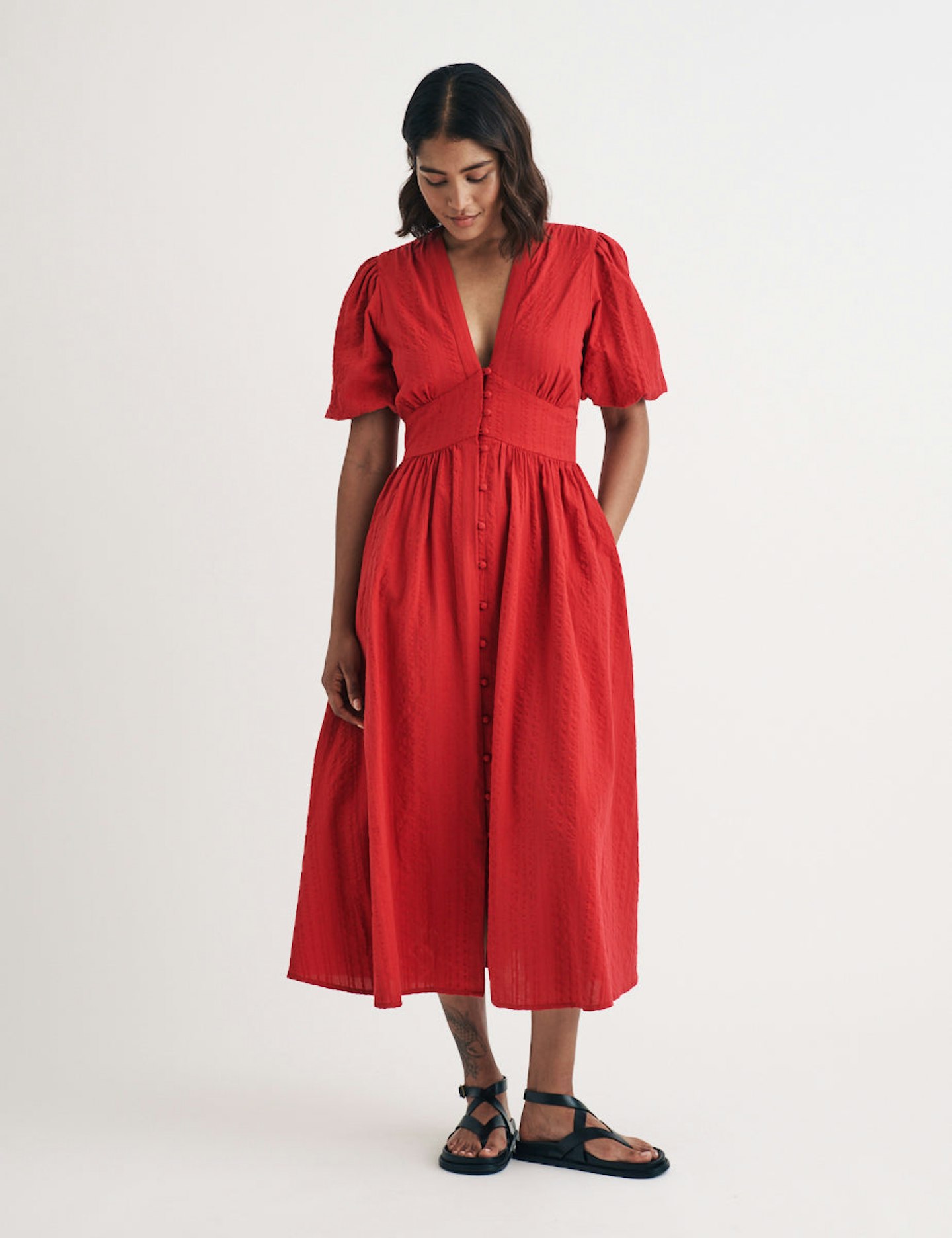 Nobody's Child, Red Starlight Midi Dress