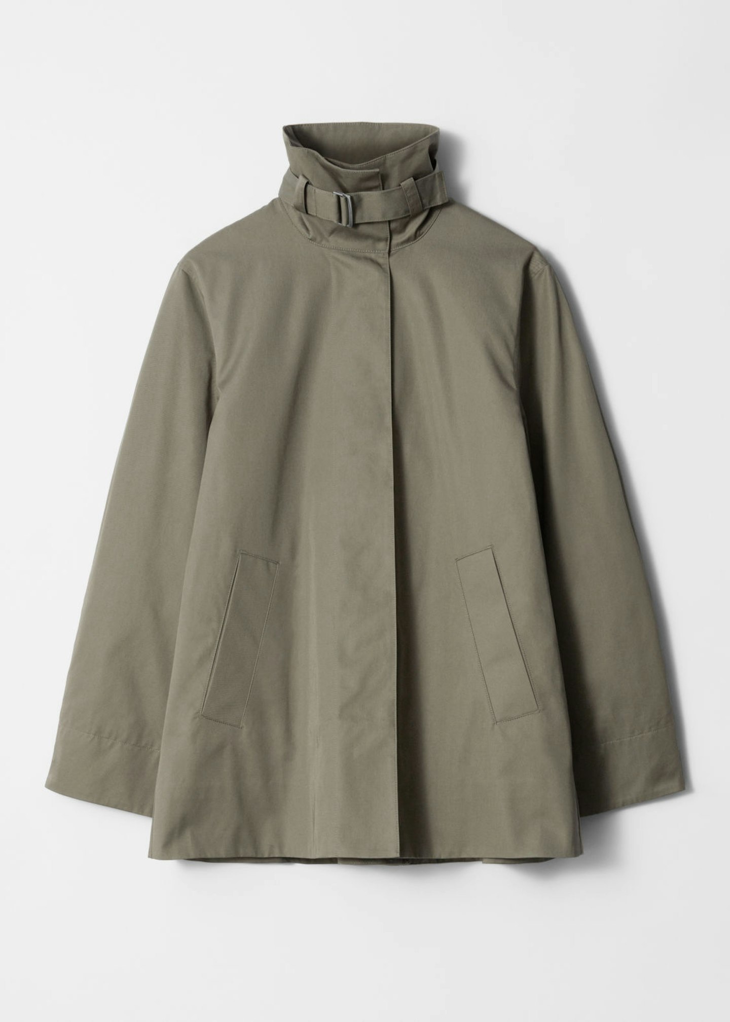 A-Line Funnel-Neck Jacket