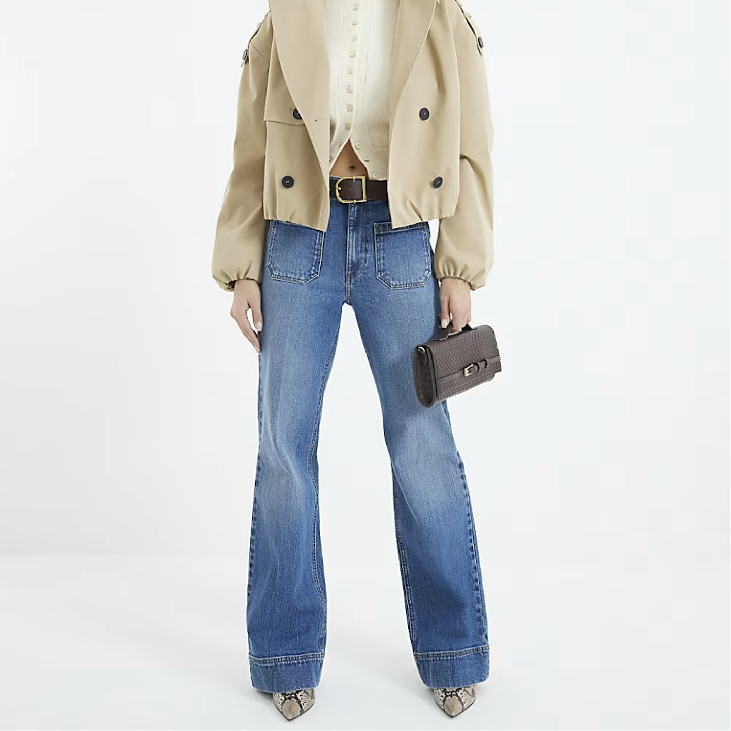 blue pocket jeans