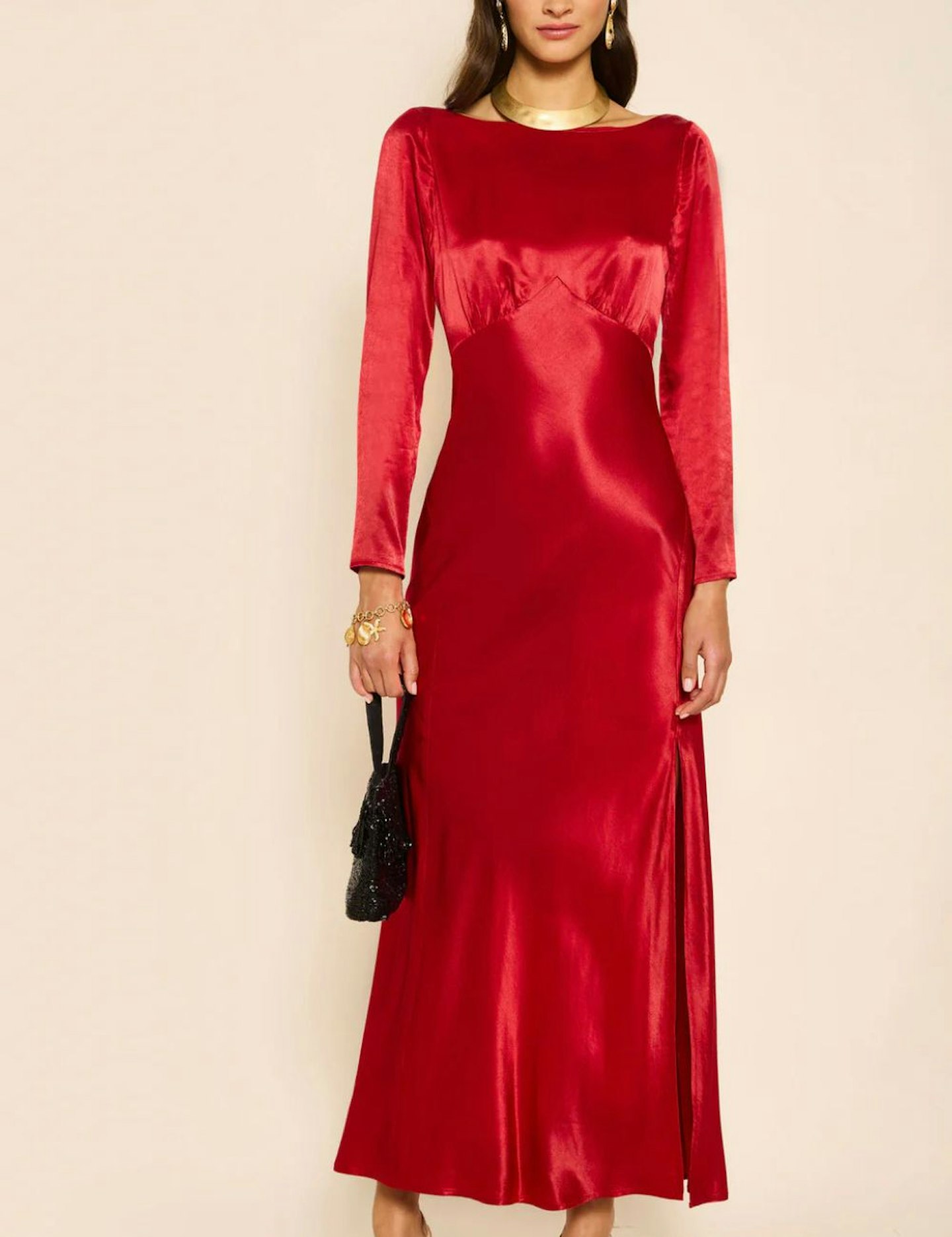 Rixo Devina Satin Gown