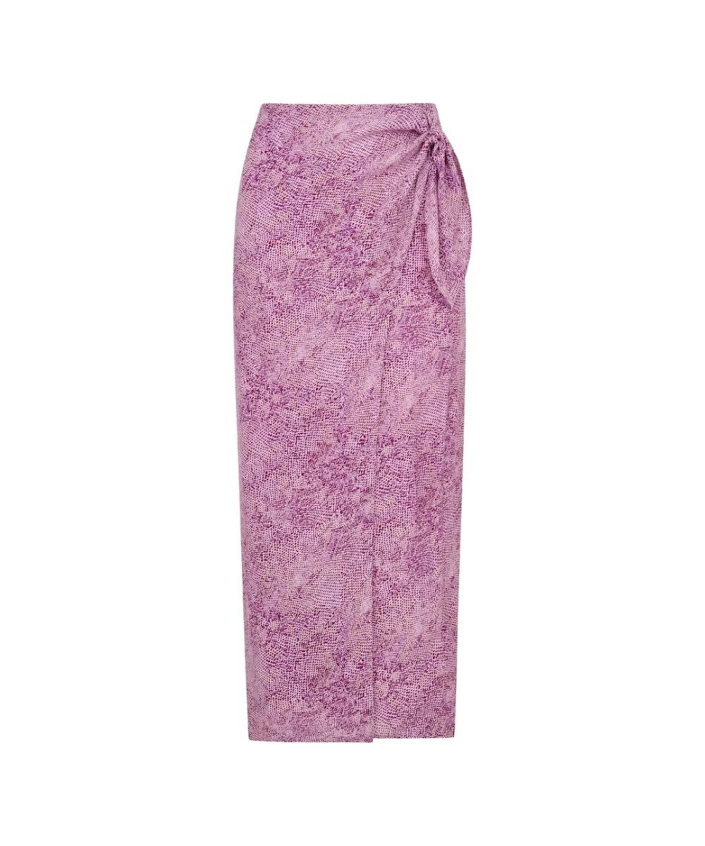 Whistles, Graphic-Print Side-Tie Midi Skirt
