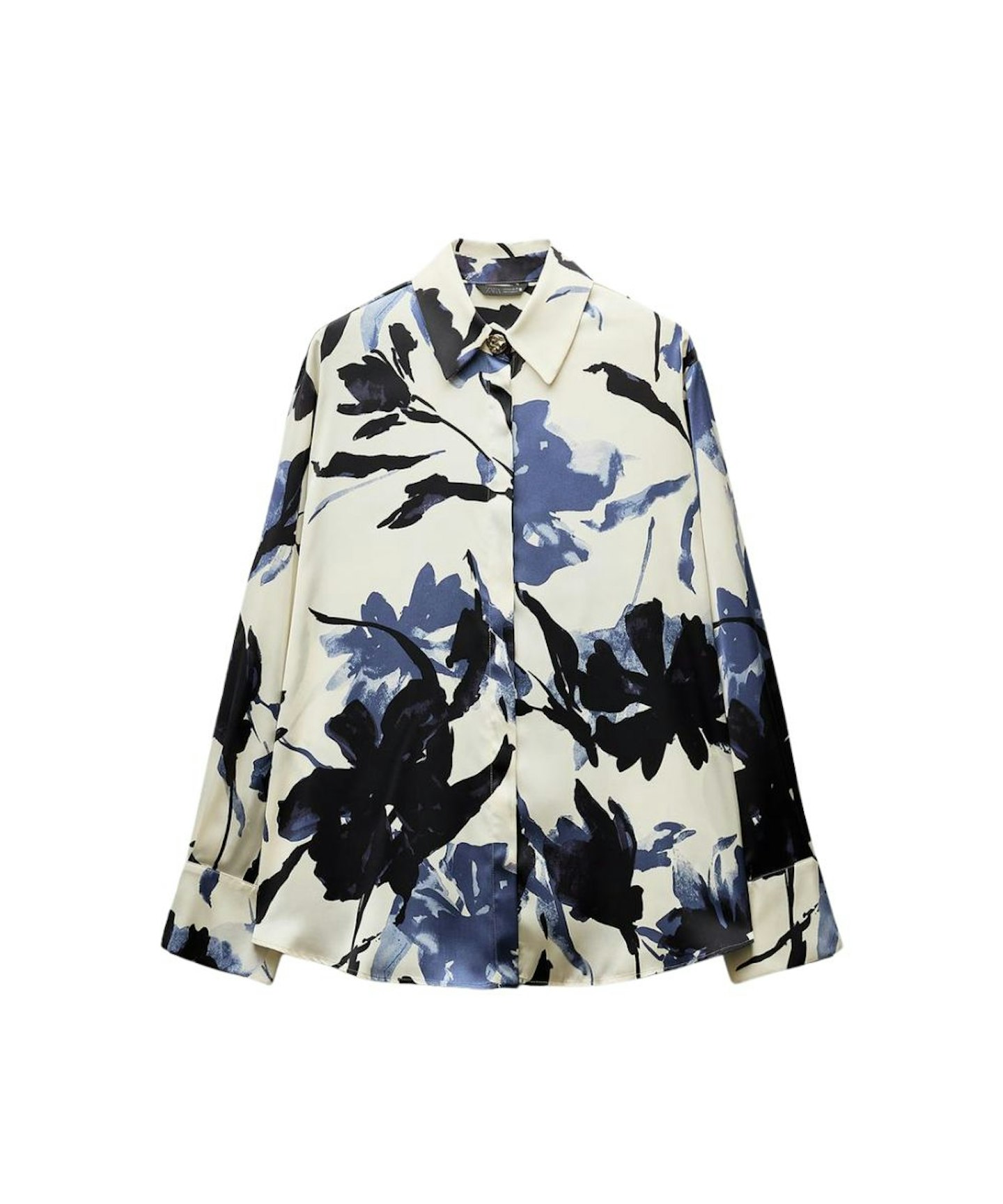 Zara, Printed Satin Shirt