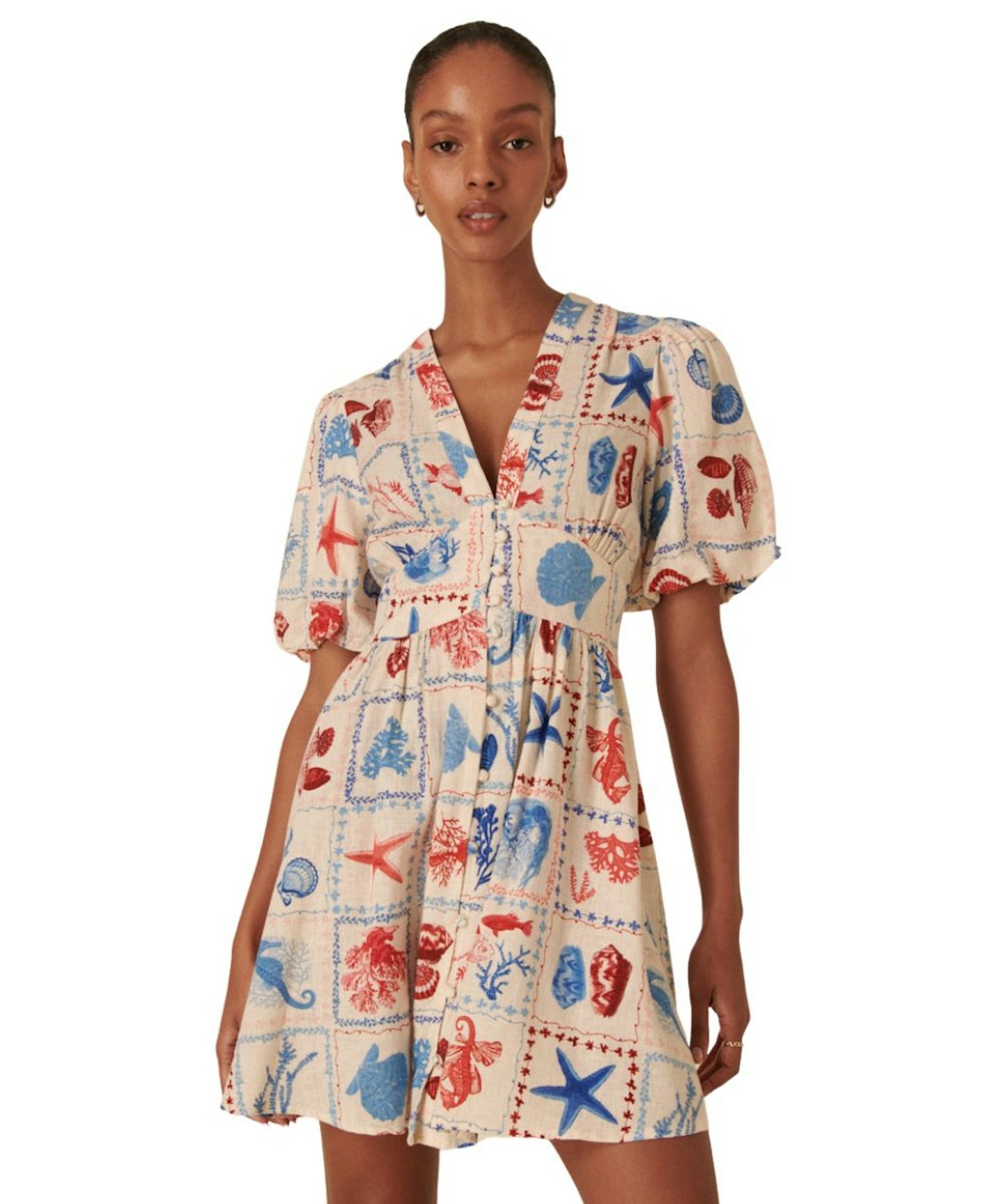 Nobody's Child, Shell Print Mini Dress