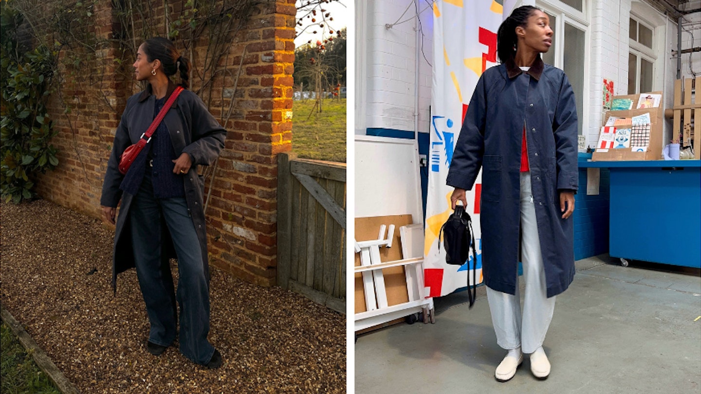 Whistles waxed overcoat