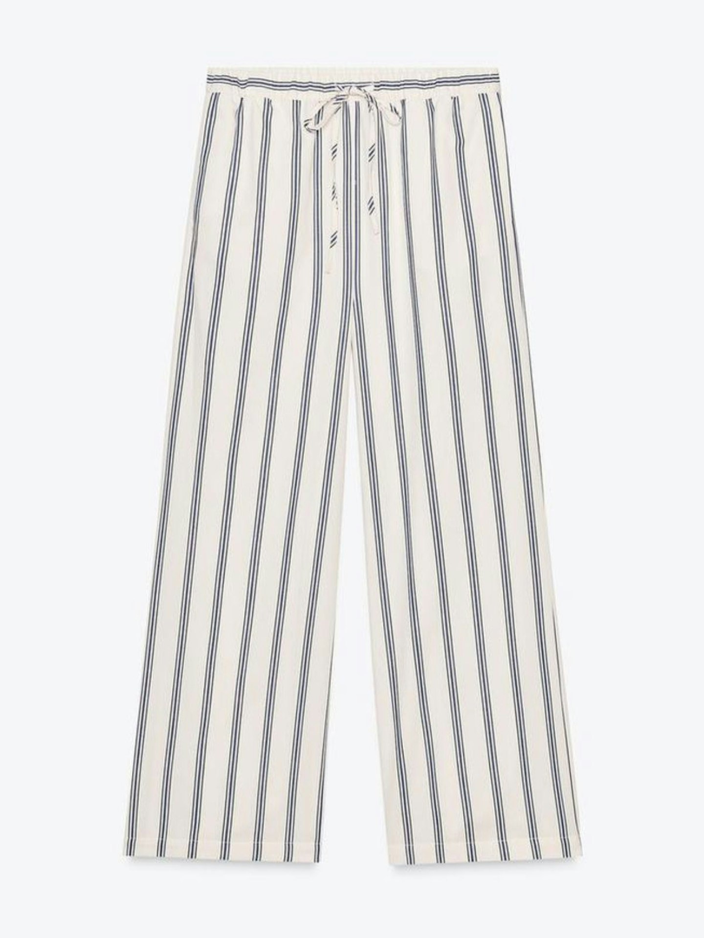 ZW Collection Striped Palazzo Trousers