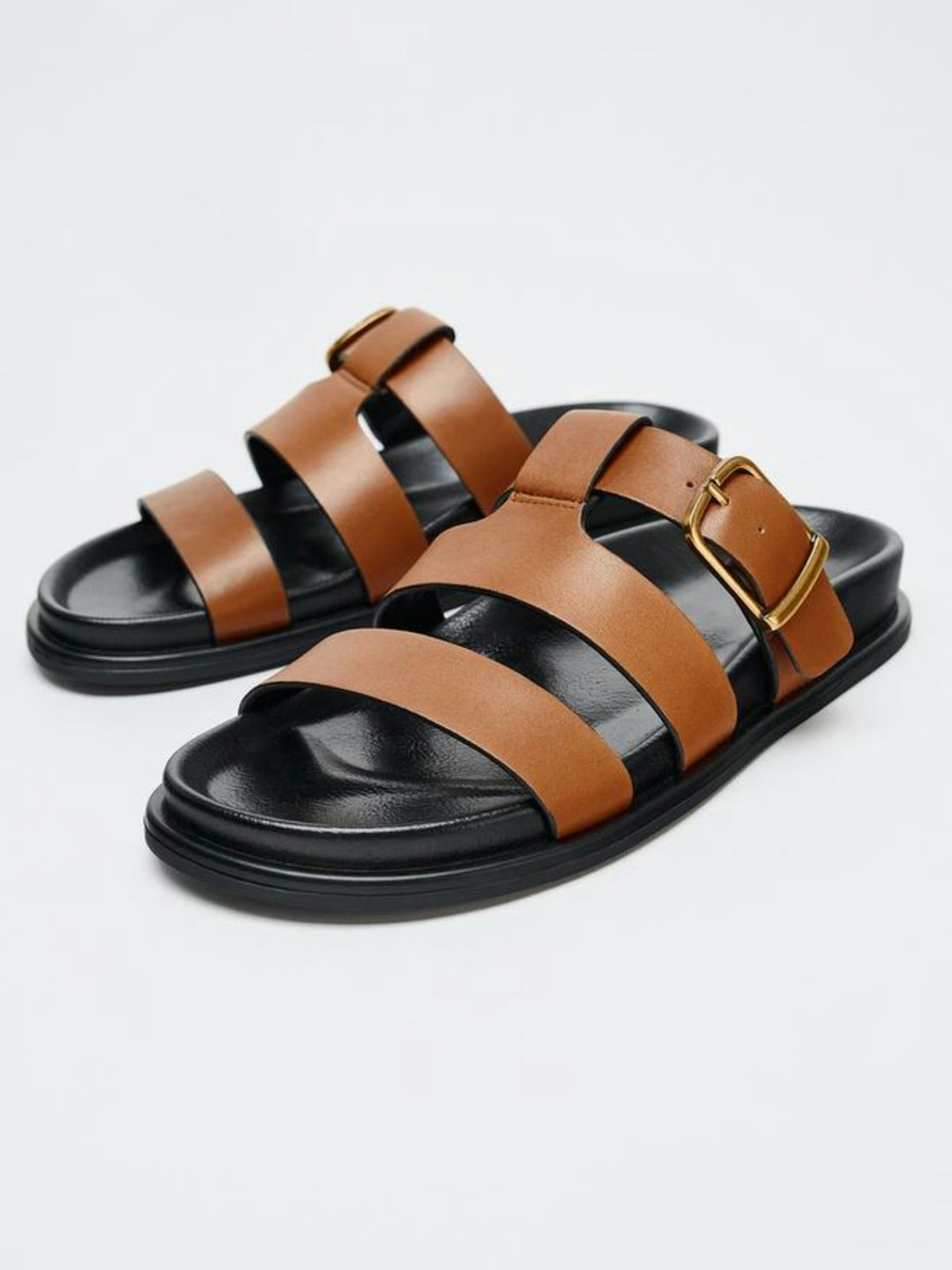 Buckled Flat Sandals